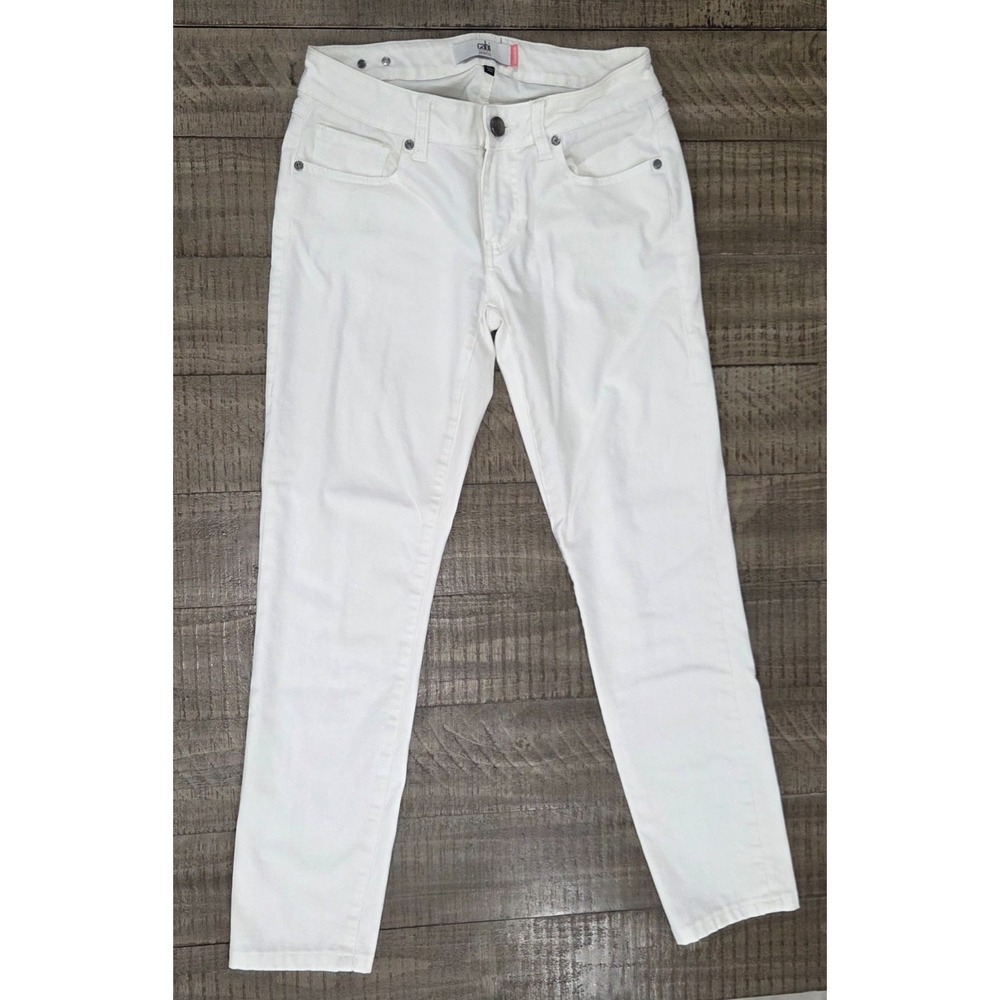 Womens White Cabri Slimmie Jeans Size 2